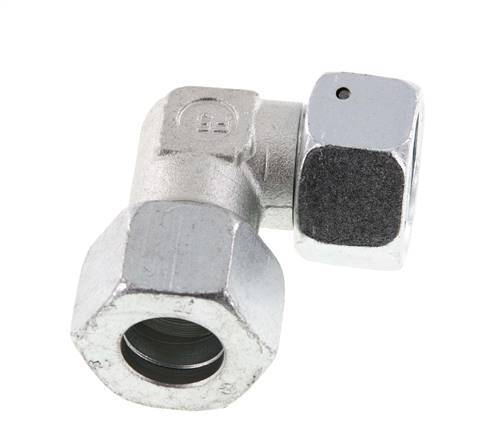 M30x2 x 20S Zinc plated Steel Adjustable 90 deg Elbow Fitting with Sealing cone and O-ring 400 Bar DIN 2353