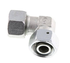 M30x2 x 20S Zinc plated Steel Adjustable 90 deg Elbow Fitting with Sealing cone and O-ring 400 Bar DIN 2353