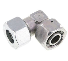 M36x2 x 25S Zinc plated Steel Adjustable 90 deg Elbow Fitting with Sealing cone and O-ring 400 Bar DIN 2353