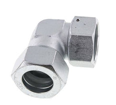 M52x2 x 38S Zinc plated Steel Adjustable 90 deg Elbow Fitting with Sealing cone and O-ring 315 Bar DIN 2353