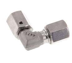 M12x1.5 x 6L Stainless steel Adjustable 90 deg Elbow Fitting with Sealing cone and O-ring 315 Bar DIN 2353