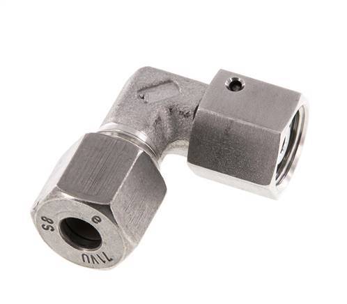 M16x1.5 x 8S Stainless steel Adjustable 90 deg Elbow Fitting with Sealing cone and O-ring 630 Bar DIN 2353