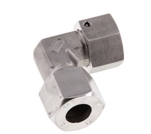 M22x1.5 x 14S Stainless steel Adjustable 90 deg Elbow Fitting with Sealing cone and O-ring 630 Bar DIN 2353