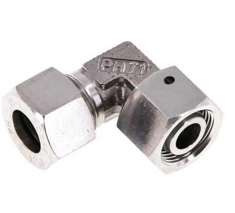 M22x1.5 x 15L Stainless steel Adjustable 90 deg Elbow Fitting with ...