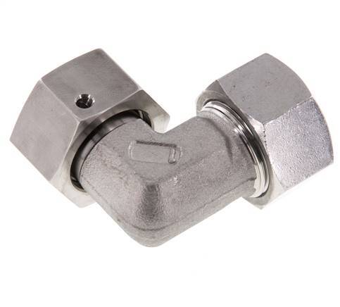 M26x1.5 x 18L Stainless steel Adjustable 90 deg Elbow Fitting with Sealing cone and O-ring 315 Bar DIN 2353