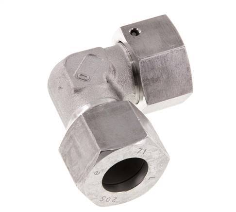 M30x2 x 20S Stainless steel Adjustable 90 deg Elbow Fitting with Sealing cone and O-ring 400 Bar DIN 2353