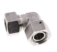 M30x2 x 22L Stainless steel Adjustable 90 deg Elbow Fitting with Sealing cone and O-ring 160 Bar DIN 2353
