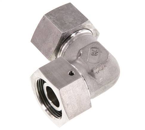 M36x2 x 25S Stainless steel Adjustable 90 deg Elbow Fitting with Sealing cone and O-ring 400 Bar DIN 2353