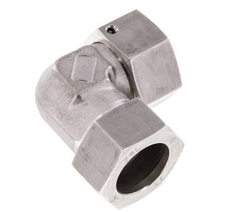 M36x2 x 28L Stainless steel Adjustable 90 deg Elbow Fitting with Sealing cone and O-ring 160 Bar DIN 2353