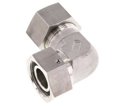 M42x2 x 30S Stainless steel Adjustable 90 deg Elbow Fitting with Sealing cone and O-ring 400 Bar DIN 2353