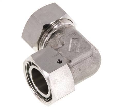 M45x2 x 35L Stainless steel Adjustable 90 deg Elbow Fitting with Sealing cone and O-ring 160 Bar DIN 2353