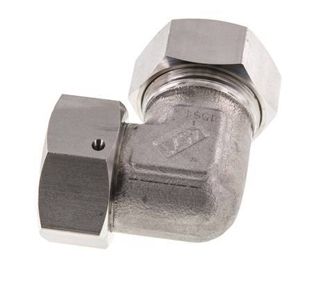 M45x2 x 35L Stainless steel Adjustable 90 deg Elbow Fitting with Sealing cone and O-ring 160 Bar DIN 2353