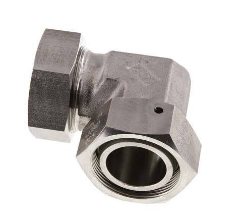 M52x2 x 42L Stainless steel Adjustable 90 deg Elbow Fitting with Sealing cone and O-ring 160 Bar DIN 2353