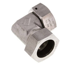 M52x2 x 42L Stainless steel Adjustable 90 deg Elbow Fitting with Sealing cone and O-ring 160 Bar DIN 2353