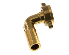 G 1/2'' x 13mm Brass 90 deg Elbow Hose barb with NBR Seal and Wing Nut 16 Bar