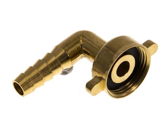 Elbow Brass 3/8 In End A Diameter Crimp & Hose Barb Fittings 3/8 HOSE BARB ELBOW 90 DEGREE Brass Pipe Fitting UNION Gas Fuel Water Air Hose Barb-to-NPT Elbow Brass Crimp - Foto 10