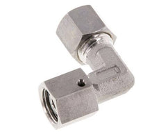 M14x1.5 x 8L Stainless steel Adjustable 90 deg Elbow Compression Fitting with Sealing cone and O-ring 315 Bar DIN 2353