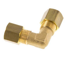 8mm Brass 90 deg Elbow Compression Fitting 135 Bar DIN EN 1254-2