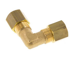 8mm Brass 90 deg Elbow Compression Fitting 135 Bar DIN EN 1254-2