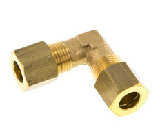 8mm Brass 90 deg Elbow Compression Fitting 135 Bar DIN EN 1254-2