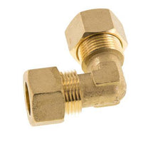 15mm Brass 90 deg Elbow Compression Fitting 82 Bar DIN EN 1254-2