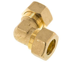 22mm Brass 90 deg Elbow Compression Fitting 54 Bar DIN EN 1254-2