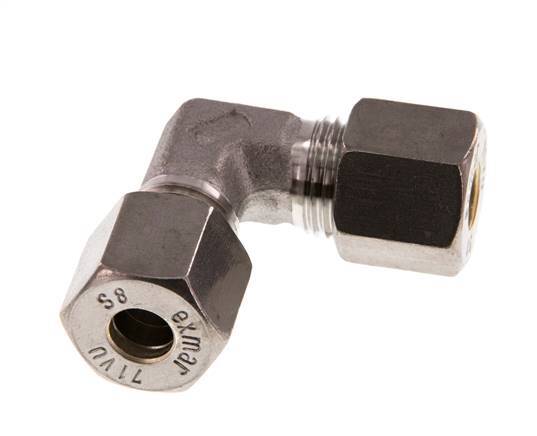 8S Stainless steel 90 deg Elbow Compression Fitting 630 Bar DIN 2353