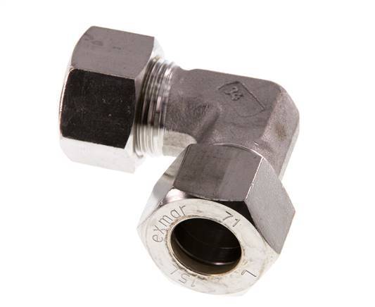 15L Stainless steel 90 deg Elbow Compression Fitting 315 Bar DIN 2353