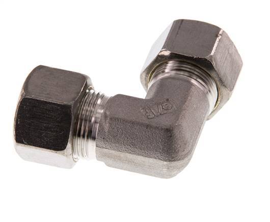 16S Stainless steel 90 deg Elbow Compression Fitting 400 Bar DIN 2353