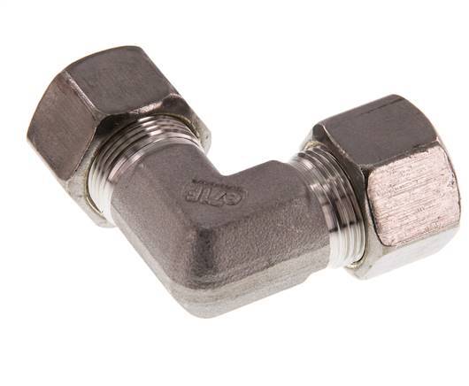 16S Stainless steel 90 deg Elbow Compression Fitting 400 Bar DIN 2353