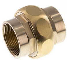 Rp 1 1/2'' Brass Double Nipple 3-pieces with Conically sealing 16 Bar