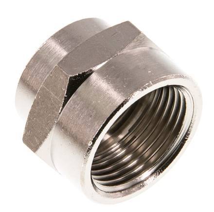 G 3/4'' x G 1/2'' Nickel plated Brass Socket 16 Bar