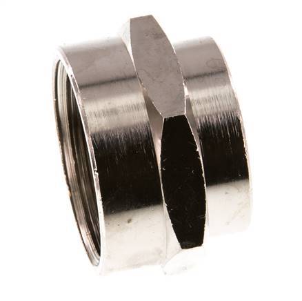 G 1'' x G 3/4'' Nickel plated Brass Socket 16 Bar