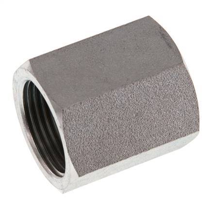 G 1/2'' x G 3/4'' Zinc plated Steel Socket 200 Bar - Hydraulic