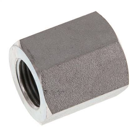 G 1/2'' x G 3/4'' Zinc plated Steel Socket 200 Bar - Hydraulic