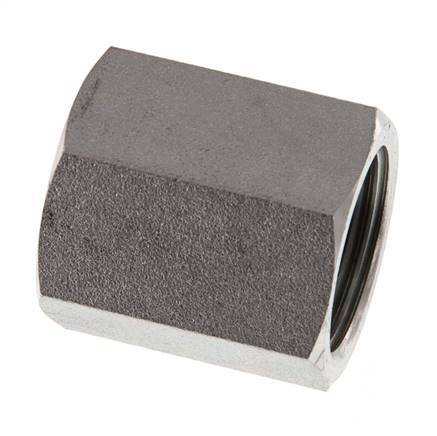 G 1/2'' x G 3/4'' Zinc plated Steel Socket 200 Bar - Hydraulic