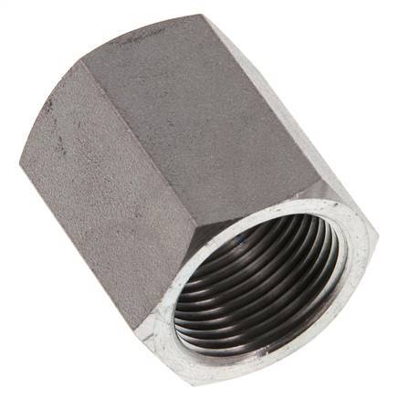 G 1/2'' x G 3/4'' Zinc plated Steel Socket 200 Bar - Hydraulic