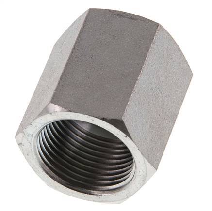 G 1/2'' x G 3/4'' Zinc plated Steel Socket 200 Bar - Hydraulic