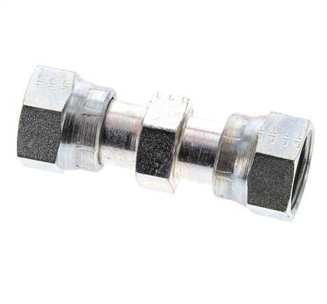 UN 13/16''-16 Zinc plated Steel Socket ORFS with Union nut 630 Bar - Hydraulic