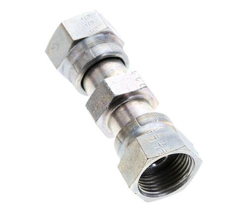 UN 13/16''-16 Zinc plated Steel Socket ORFS with Union nut 630 Bar - Hydraulic