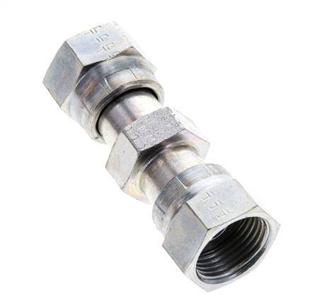 UN 13/16''-16 Zinc plated Steel Socket ORFS with Union nut 630 Bar - Hydraulic