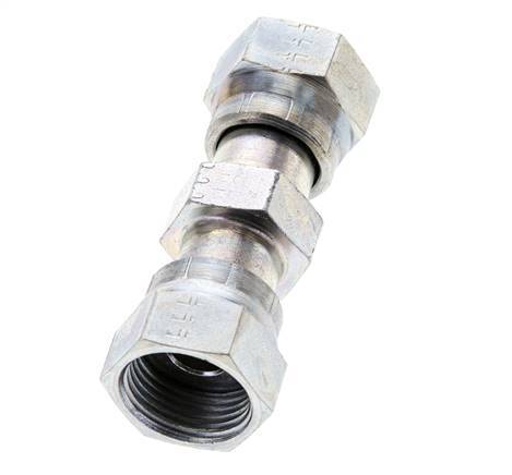UN 13/16''-16 Zinc plated Steel Socket ORFS with Union nut 630 Bar - Hydraulic