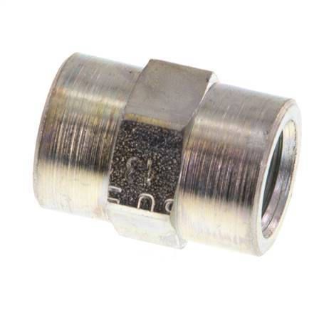 G 1/8'' Zinc plated Steel Socket 350 Bar - Hydraulic [5 Pieces]