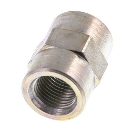 G 1/8'' Zinc plated Steel Socket 350 Bar - Hydraulic [5 Pieces]