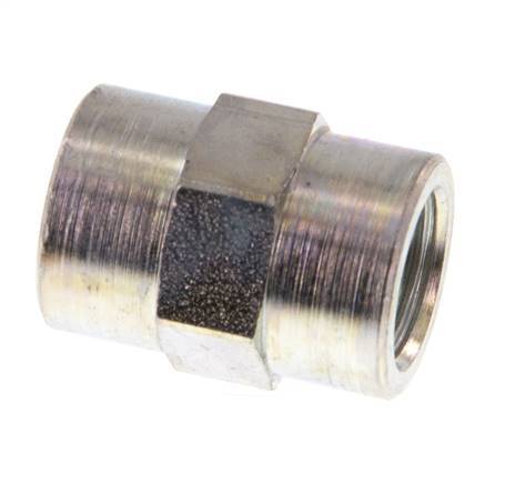 G 1/8'' Zinc plated Steel Socket 350 Bar - Hydraulic [5 Pieces]