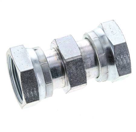UN 1-11/16''-12 Zinc plated Steel Socket ORFS with Union nut 250 Bar - Hydraulic