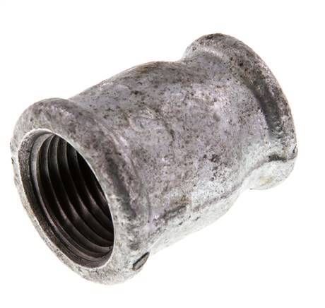 Rp 1/2'' x Rp 3/8'' Zinc plated Cast iron Round Socket 25 Bar [5 Pieces]