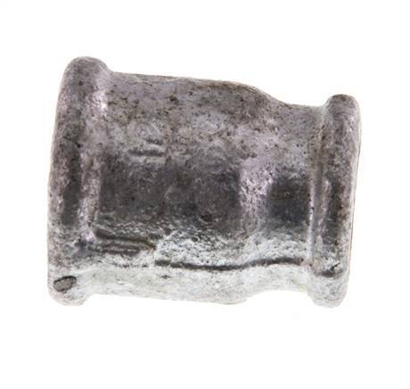 Rp 1/2'' x Rp 3/8'' Zinc plated Cast iron Round Socket 25 Bar [5 Pieces]