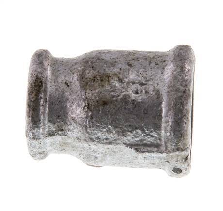 Rp 1/2'' x Rp 3/8'' Zinc plated Cast iron Round Socket 25 Bar [5 Pieces]