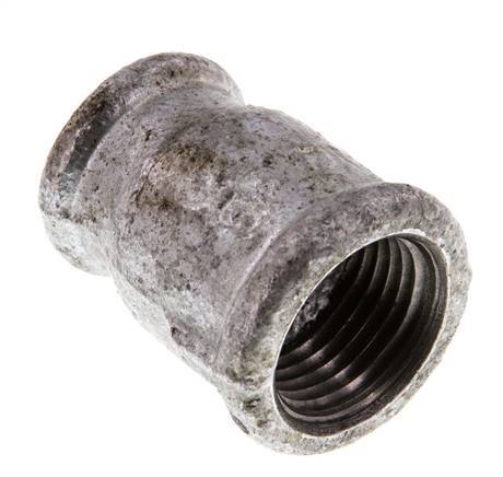 Rp 1/2'' x Rp 3/8'' Zinc plated Cast iron Round Socket 25 Bar [5 Pieces]